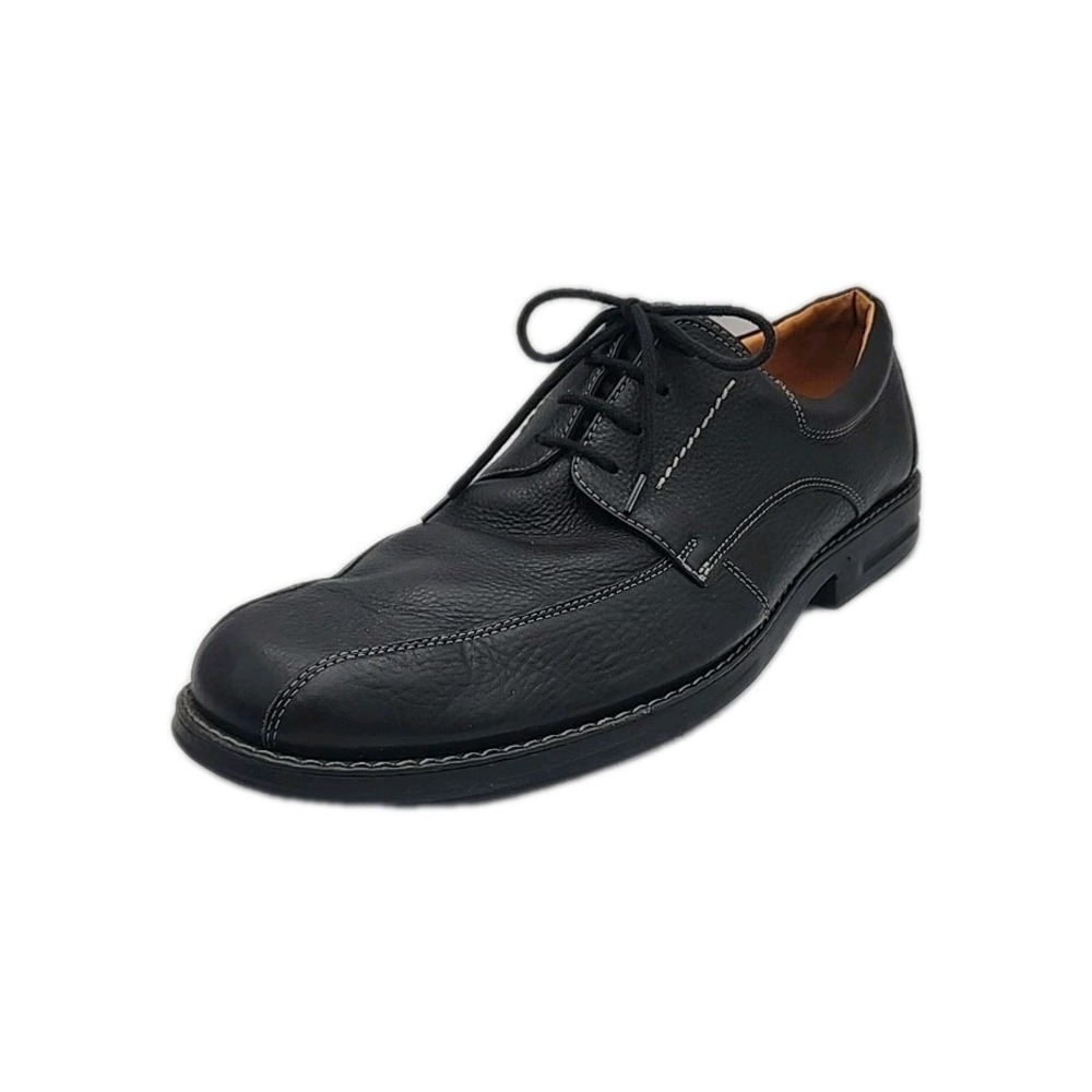 Sandro Moscoloni Bicycle Toe Oxfords In Black Pebbled Leather Sz US 15